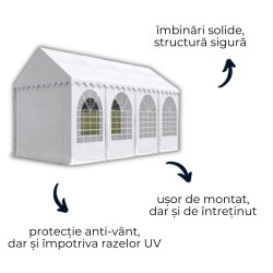 Cort profesional evenimente impermeabil Ignifug Plus 4x10 m-2