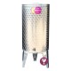 Set Cisternă inox depozitare Alsace 145 L + Capac anti praf + Capac flotant + Robinet