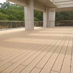 Pardoseală exterioară WPC trafic comercial 20 x 2,7 x 240 cm Periat o față, Gri-4