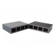 Șipcă gard 3D WPC Tara cu rizuri 12 x 2,4 x 200 cm Periat două fețe, Gri