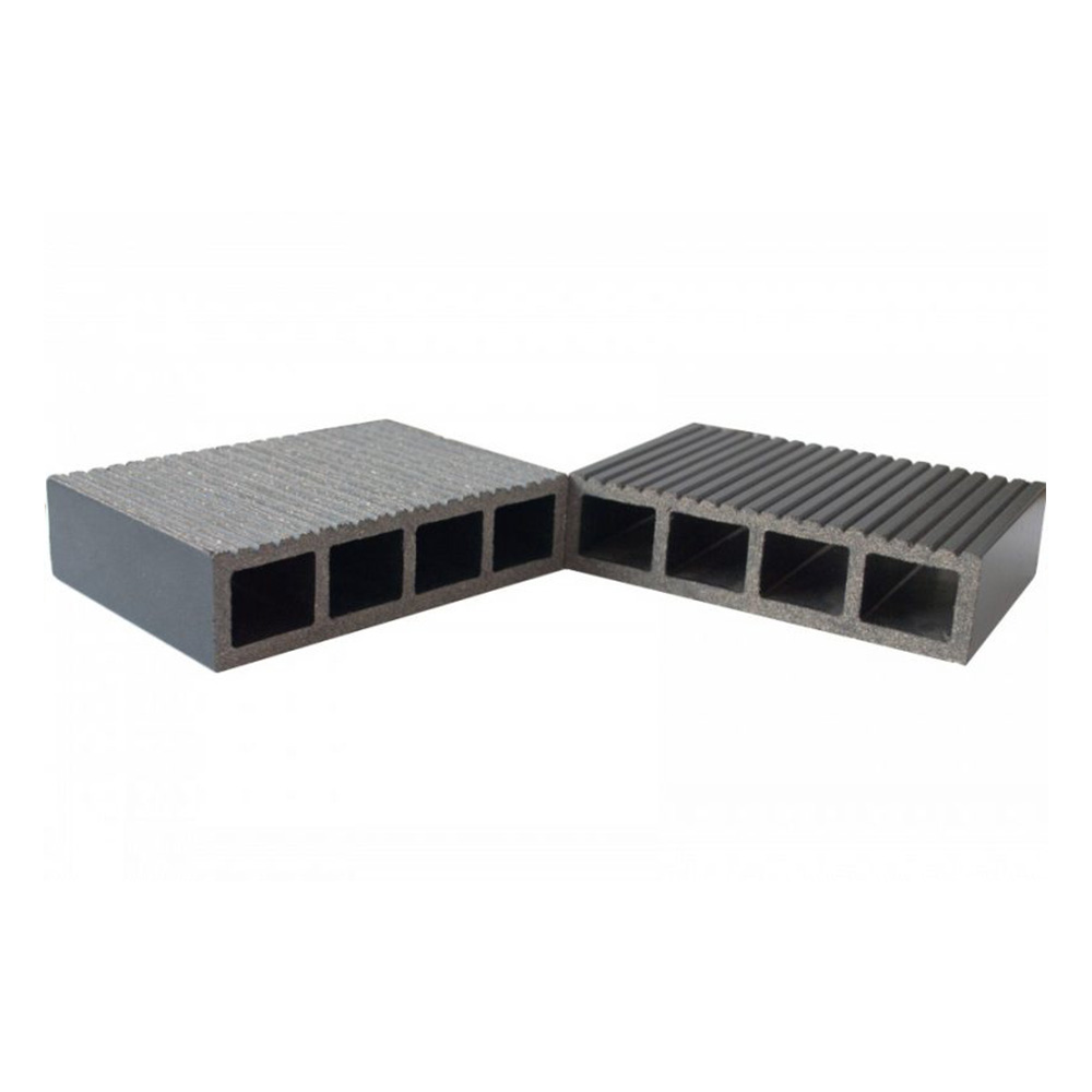 Șipcă gard WPC Tara cu rizuri 14 x 3,5 x 200 cm Lucios / Neperiat, Gri