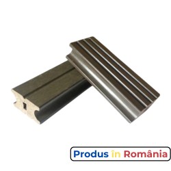 Șină suport duşumea WPC gri 6 x 4 x 200 cm-1