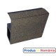 Profile pardoseală WPC profil capăt podea gri 8,9 x 3,8 x 200 cm