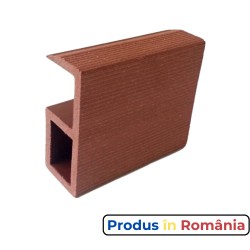 Profile pardoseală WPC profil capăt podea maro roșcat 8,9 x 3,8 x 200 cm-1