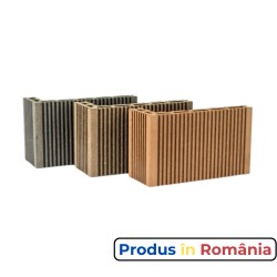 Profile pardoseală WPC 17 x 6,5 x 2,1 x 200 cm, Profil treaptă, Gri-1