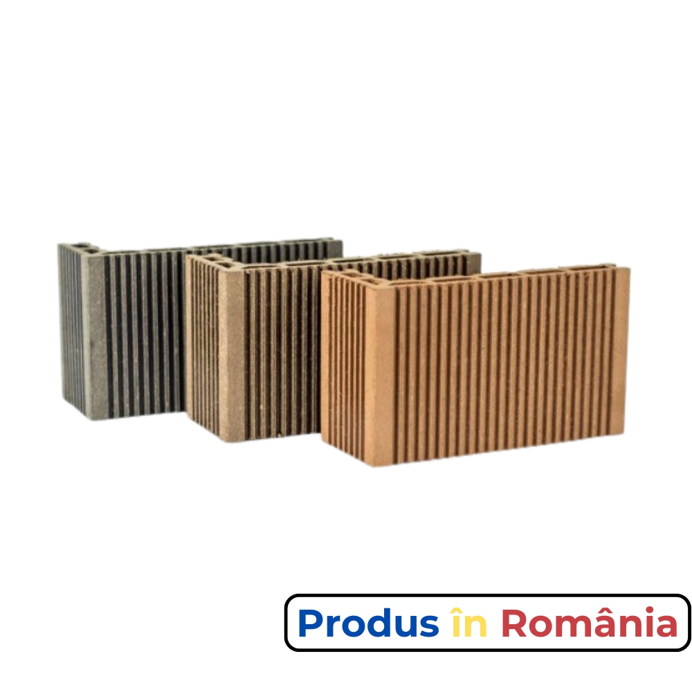 Profile pardoseală WPC 17 x 6,5 x 2,1 x 200 cm, Profil treaptă, Gri