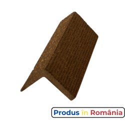Profile pardoseală WPC - profil cornier capăt podea maro închis 3,8 x 3,8 x 200 cm-1