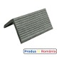 Profile pardoseală WPC - profil cornier capăt podea gri 5 x 5 x 200 cm