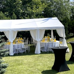 Cort evenimente 3x6 m Delta profesional cu structură metalică 38 mm, prelată UV 500 g / mp-12