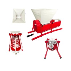 Zdrobitor struguri cu desciorchinător manual, Vino, 300 kg/h-3