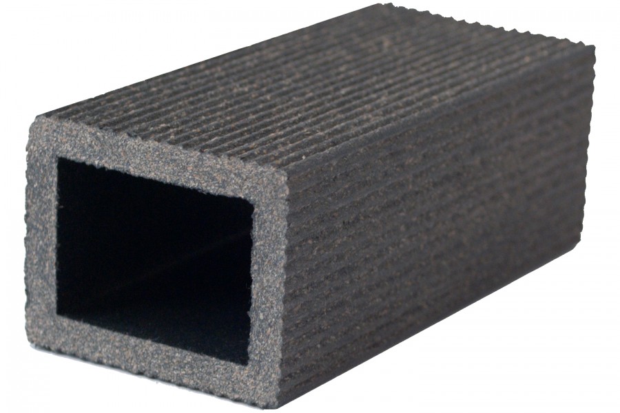 Stâlp gard WPC Trix 5 x 4 x 200 cm Lucios / Neperiat Gri