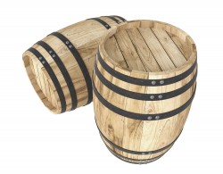 Butoi lemn masiv dud pentru vin 100 L-1