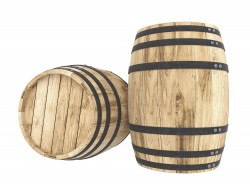 Butoi lemn masiv salcâm pentru vin 200 L-1