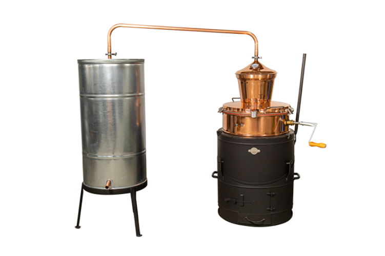 Cazan țuică 80 L Agent, basculant cu amestecător manual + vas răcire