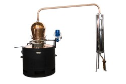 Cazan țuică 120 L President, cu amestecător motorizat + Vas răcire-2