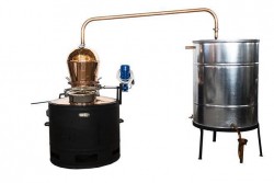 Cazan țuică 160 L President, cu amestecător automat + Vas răcire-2