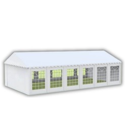 Cort evenimente 6x12 m Delta profesional cu structură metalică 38 mm, prelată UV 500 g / mp-2