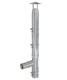 Coș fum profesional din inox Irinei Light 5 m x 160 mm pornire de la consolă (suspendat)