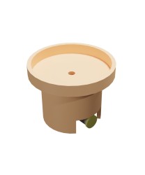 Coș de fum profesional ceramic Venera Light 5 m x 180 mm, racord 90°-4