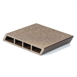 Gard WPC Wenge 11x2x200 cm Lucios / Neperiat Maro închis-1