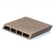 Gard WPC Wenge 11x2x200 cm Lucios / Neperiat Maro închis