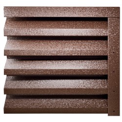 Gard jaluzea Alpha, 2x1,245 m (L x h), Hi-Mat, Lucios, (RAL 8017), Maro caramela-1