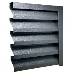 Gard jaluzea Alpha, 2x1,545 m (L x h), Hi-Mat, Lucios, Gri perlat (RAL 7024)-2