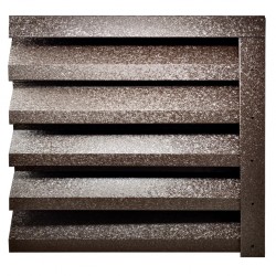 Gard jaluzea Alpha, 2x1,545 m (L x h), Hi-Mat, Lucios, (RAL 8019) Maro cedru-1