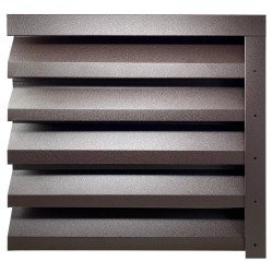 Gard jaluzea Alpha 2x1,545 m (Lx h), Mat, Mat, (RAL 8019) Maro espresso-1