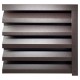 Gard jaluzea Alpha 2x1,545 m (Lx h), Mat, Mat, (RAL 8019) Maro espresso
