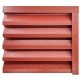 Gard jaluzea Alpha, 2x1,545 m (L x h), Hi-Mat, Lucios, (RAL 3009), Cărămidă roșie
