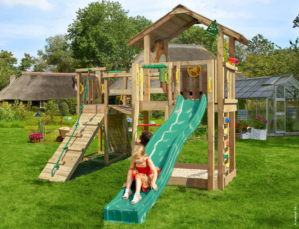 Loc de joacă Jungle Gym - Turn Chalet + Modul Bridge