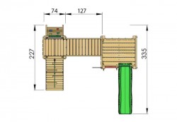 Loc de Joacă Jungle Gym – Modul Home + Bridge-2