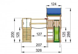 Loc de Joacă Jungle Gym – Modul Home + Bridge-3