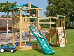 Loc de joacă Jungle Gym - Turn Hut + Modul Bridge-1