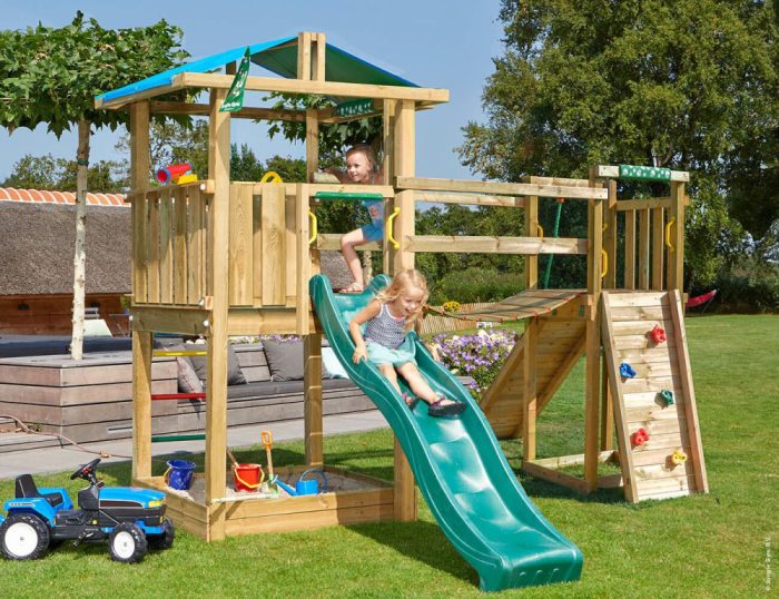 Loc de joacă Jungle Gym - Turn Hut + Modul Bridge