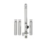 Coș de fum inox profesional Izonox 5 m x 180 mm Suspendat consolă
