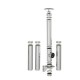 Coș de fum inox profesional Izonox 5 m x 150 mm Suspendat consolă