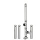 Coș de fum inox profesional Izonox 5 m x 200 mm pornire de la sol