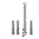 Coș de fum inox profesional Izonox 5 m x 130 mm Suspendat consolă