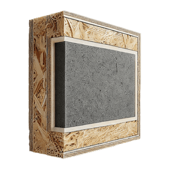 Panou SIP OSB3, 250x125x22 cm, Grafitat