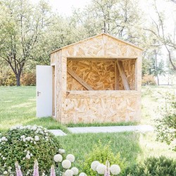 Casă din lemn pentru târguri Rustiq, OSB - 20mm-1