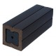Stâlp gard WPC Trix 3,5 x 3,5 x 200 cm Lucios / Neperiat, Maro închis