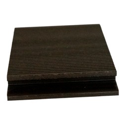Pardoseală exterioară WPC pentru uz casnic 14,5 x 2,1 x 240 cm Maro închis-5