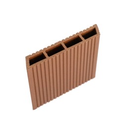 Pardoseală exterioară WPC pentru uz casnic 14,5 x 2,1 x 240 cm Maro roșcat-4