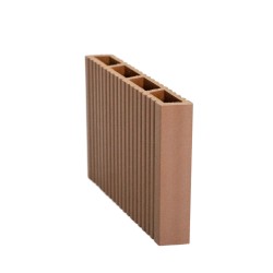 Pardoseală exterioară WPC pentru uz casnic 14,5 x 2,1 x 240 cm Maro roșcat-5