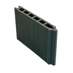 Pardoseală exterioară WPC pentru uz casnic 14,5 x 2,1 x 240 cm Gri-5