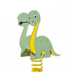 Balansoar copii pe arcuri, figurină Dinozaur, fixare în beton-1