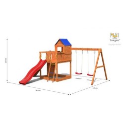 Complex de joacă copii 7în1, Fungoo Treehouse-2