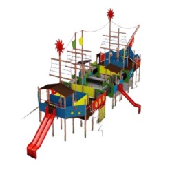 Complex de joacă pentru uz public - Dream Boat-1